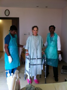 Walking on Day 2_Second time_ Apollo Hospital ,India